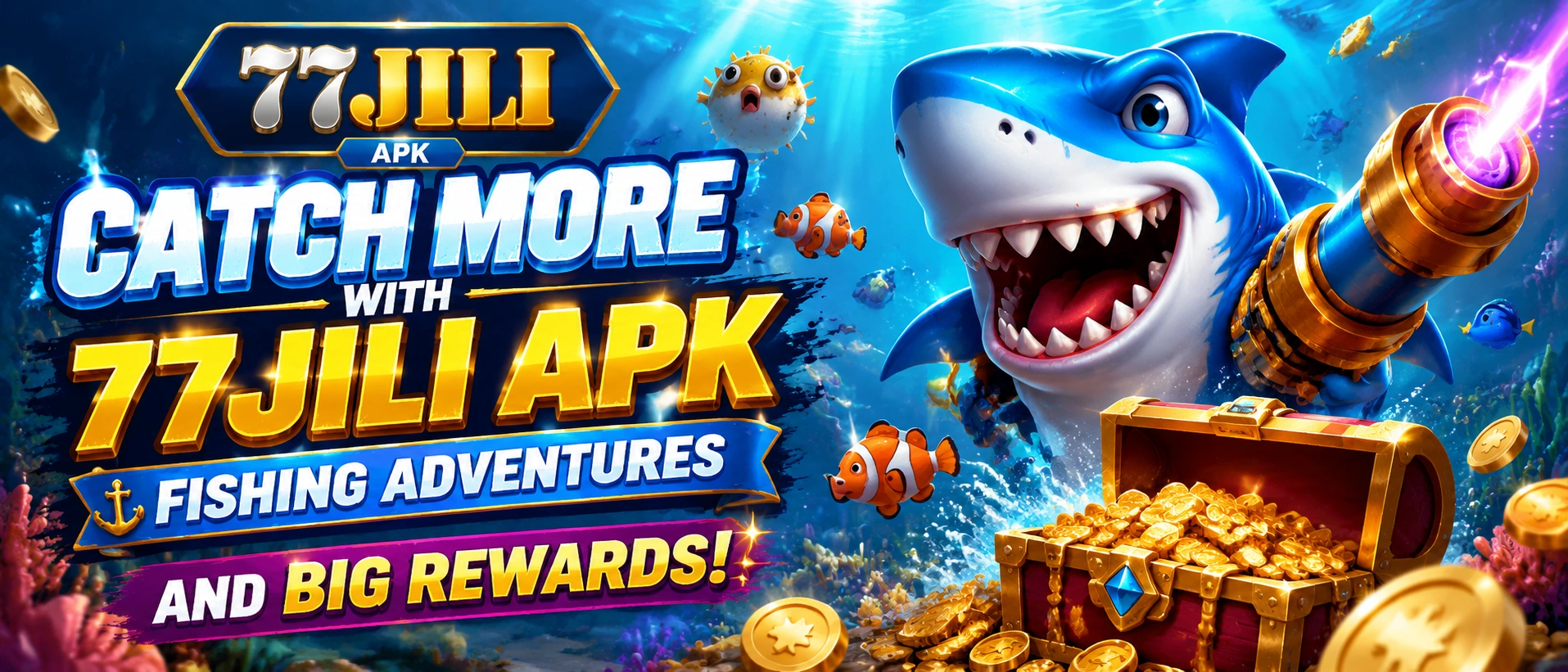 77JILIA fish game visual with a mobile-style room layout